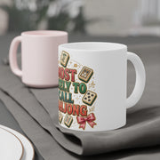Most Likely to Call Mahjong Mug | Funny Matching Group Ceramic Mug