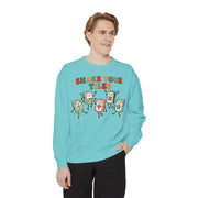 Shake Your Tiles Mahjong Sweatshirt | Funny Dancing Tiles Comfort Colors Crewneck