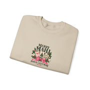 Merry Mahj Christmas Sweatshirt | Pink Bow & Magnolia Gildan Crewneck