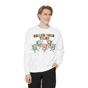 Shake Your Tiles Mahjong Sweatshirt | Funny Dancing Tiles Comfort Colors Crewneck