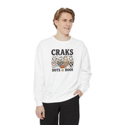 Craks Dots and Boos Sweatshirt, view 6, Mahjong gift from Darlin' Let's Mahj