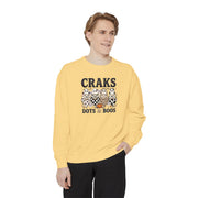 Craks Dots and Boos Sweatshirt, view 9, Mahjong gift from Darlin' Let's Mahj