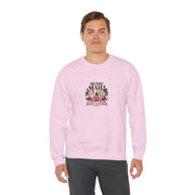 Merry Mahj Christmas Sweatshirt | Pink Bow & Magnolia Gildan Crewneck