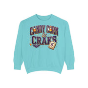 Candy Corn and Craks Sweatshirt in Chalky Mint, Mahjong gift from Darlin' Let's Mahj