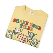 Shake Your Tiles Mahjong Shirt | Funny Dancing Tiles Comfort Colors Tee