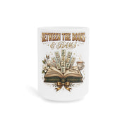 Between the Books & Bams Mug | Book Club Mahjong Ceramic Mug