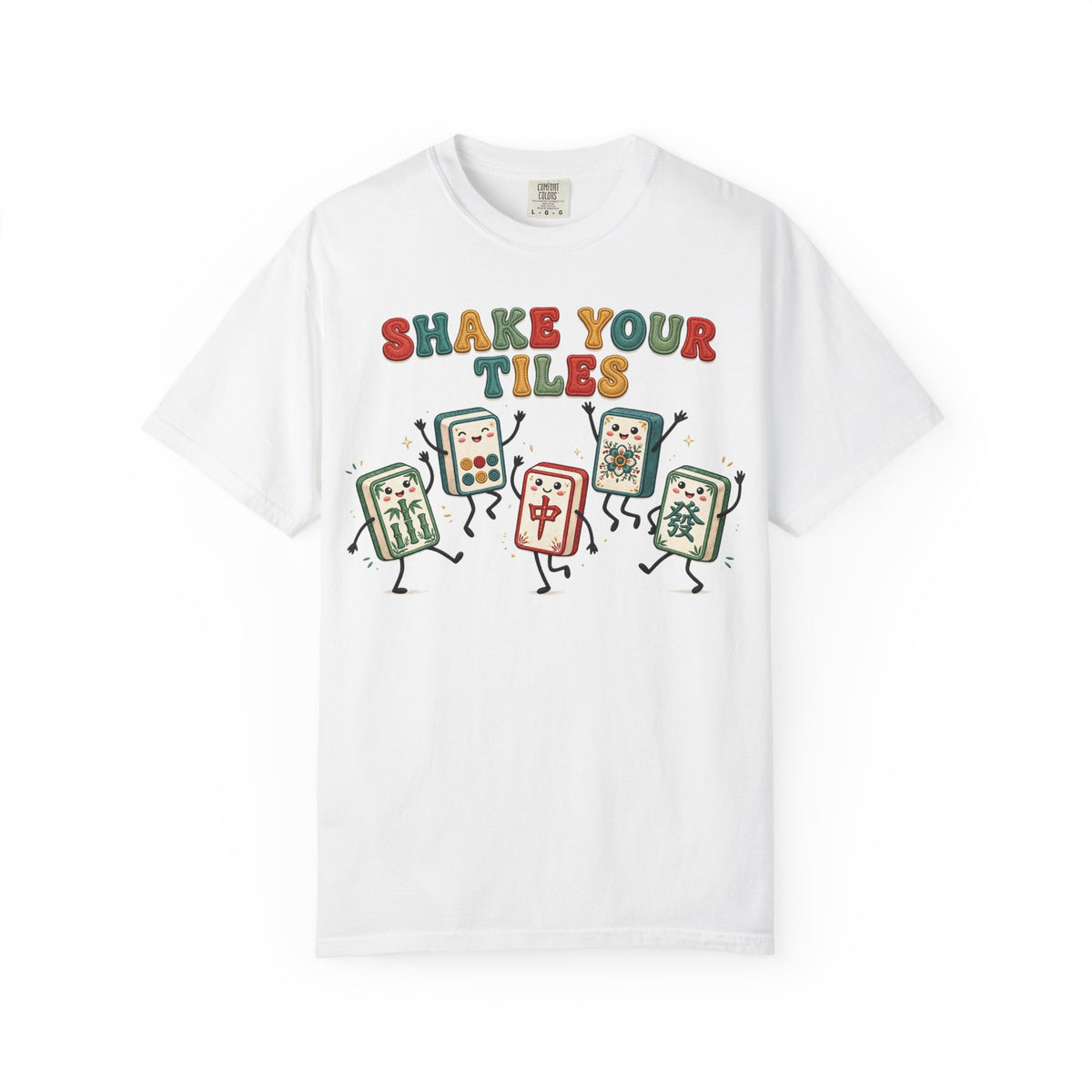 Shake Your Tiles Mahjong Shirt | Funny Dancing Tiles Comfort Colors Tee