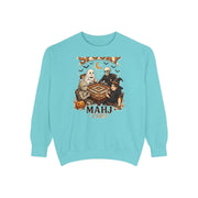 Spooky Mahj Club Sweatshirt in Chalky Mint, Mahjong gift from Darlin' Let's Mahj