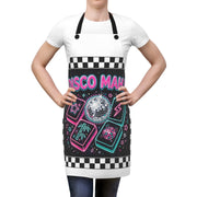 Disco Mahj Hostess Apron | Retro Checkerboard Mahjong Kitchen Apron