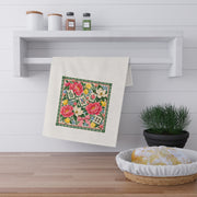 Garden Party Mahjong Tea Towel | Floral Cotton Twill Hostess Gift