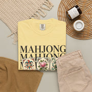 Mahjong Stacked Tiles Shirt | Joker Magnolia Dragon Comfort Colors Tee