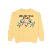 Shake Your Tiles Mahjong Sweatshirt | Funny Dancing Tiles Comfort Colors Crewneck