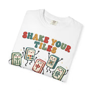 Shake Your Tiles Mahjong Shirt | Funny Dancing Tiles Comfort Colors Tee