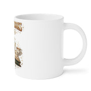 Between the Books & Bams Mug | Book Club Mahjong Ceramic Mug
