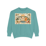 Mid Century Modern Mahjong Sweatshirt in Seafoam, Mahjong gift from Darlin' Let's Mahj