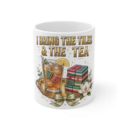 I Bring the Tiles & the Tea Mug | Southern Mahjong Hostess Gift Ceramic Mug