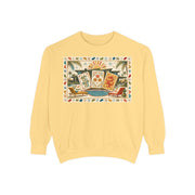 Mid Century Modern Mahjong Sweatshirt in Butter, Mahjong gift from Darlin' Let's Mahj