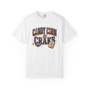 Candy Corn and Craks Shirt in White, Mahjong gift from Darlin' Let's Mahj