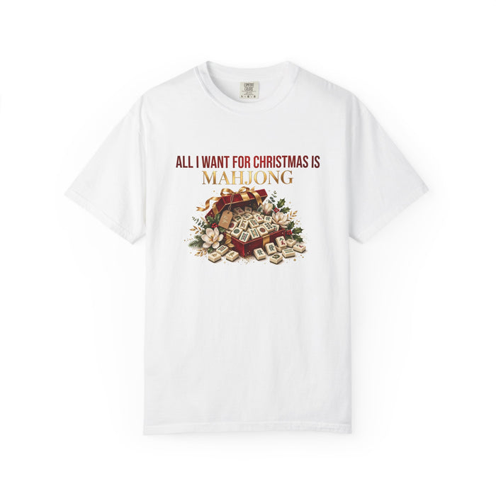 All I Want for Christmas Is Mahjong Shirt | Funny Christmas Mahjong T-Shirt, Holiday Gift