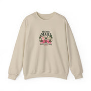 Merry Mahj Christmas Sweatshirt | Pink Bow & Magnolia Gildan Crewneck