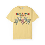 Shake Your Tiles Mahjong Shirt | Funny Dancing Tiles Comfort Colors Tee