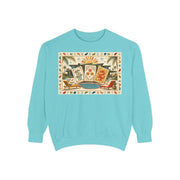 Mid Century Modern Mahjong Sweatshirt in Chalky Mint, Mahjong gift from Darlin' Let's Mahj