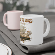 Between the Books & Bams Mug | Book Club Mahjong Ceramic Mug