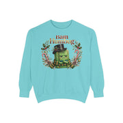 Bam Humbug Sweatshirt in Chalky Mint, Mahjong gift from Darlin' Let's Mahj