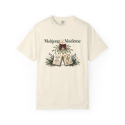 Mahjong and Mistletoe Shirt in Ivory, Mahjong gift from Darlin' Let's Mahj