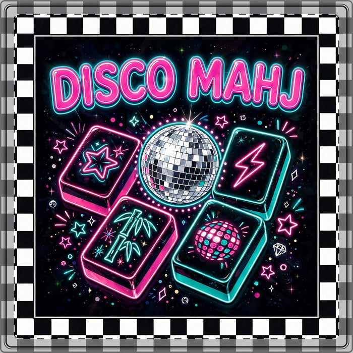 Disco Mahj Mahjong Mat 33x33, Mahjong gift from Darlin' Let's Mahj