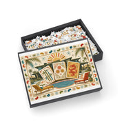 Mid Century Modern Mahjong Puzzle | Palm Springs Retro Tiles Jigsaw 252 or 500 Pieces
