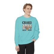 Craks Dots and Boos Sweatshirt, view 12, Mahjong gift from Darlin' Let's Mahj