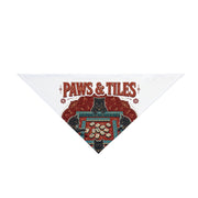 Paws & Tiles Mahjong Pet Bandana | Cats at the Mahj Table Dog Bandana