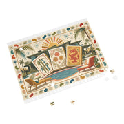 Mid Century Modern Mahjong Puzzle | Palm Springs Retro Tiles Jigsaw 252 or 500 Pieces