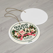 Holiday Social 2026 Mahjong Christmas Ornament, view 2, Mahjong gift from Darlin' Let's Mahj