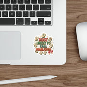 Most Likely to Call Mahjong Sticker | Funny Matching Group Die-Cut Sticker