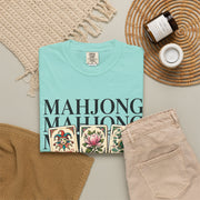 Mahjong Stacked Tiles Shirt | Joker Magnolia Dragon Comfort Colors Tee