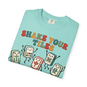 Shake Your Tiles Mahjong Shirt | Funny Dancing Tiles Comfort Colors Tee