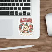 The Year I Learned Mahjong Sticker | 2026 New Player Die-Cut Sticker