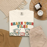 Shake Your Tiles Mahjong Shirt | Funny Dancing Tiles Comfort Colors Tee