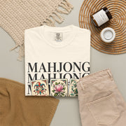 Mahjong Stacked Tiles Shirt | Joker Magnolia Dragon Comfort Colors Tee