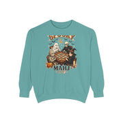 Spooky Mahj Club Sweatshirt in Seafoam, Mahjong gift from Darlin' Let's Mahj