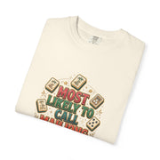 Most Likely to Call Mahjong Shirt | Funny Matching Group Comfort Colors Tee