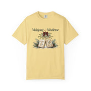 Mahjong and Mistletoe Shirt in Butter, Mahjong gift from Darlin' Let's Mahj