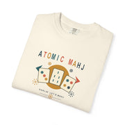 Back view of the butter yellow Comfort Colors Atomic Mahj shirt, showing its plain unprinted back.