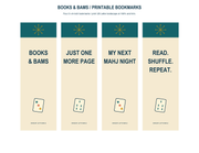 Books and Bams Bookmarks, Mahjong gift from Darlin' Let's Mahj