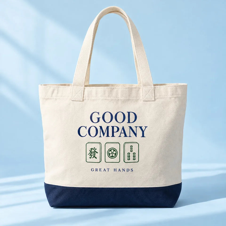 The Good Company Tote — original design concept mockup, not for sale