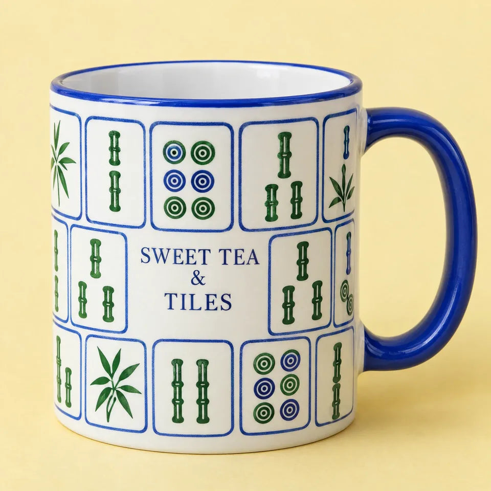 Sweet Tea & Tiles Mug — original design concept mockup, not for sale